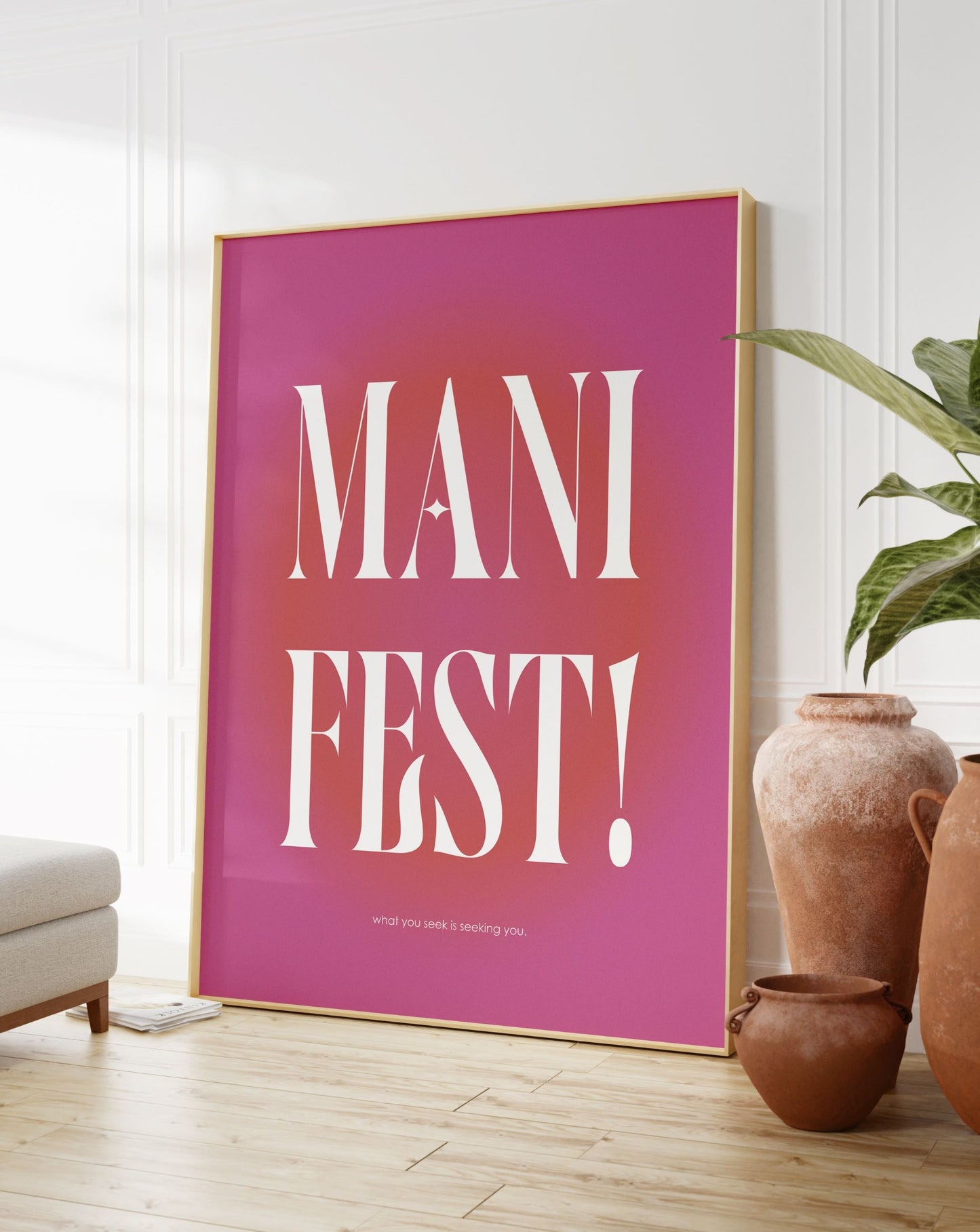 Manifest Pink Aura Poster