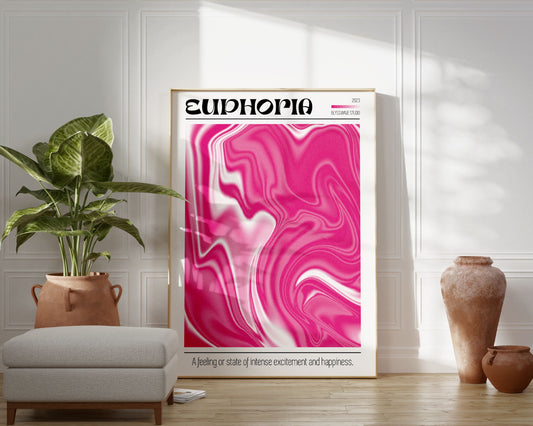 Euphoria Aura Pink Poster