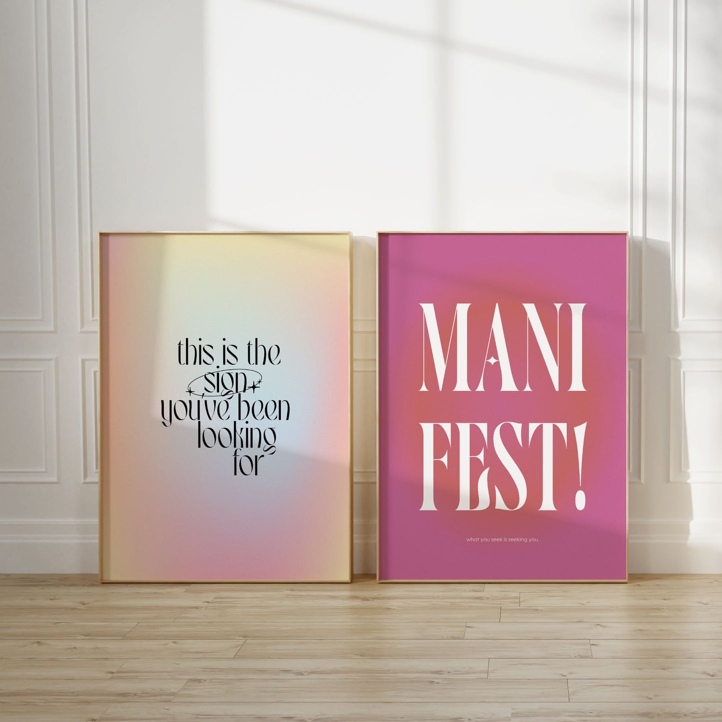 Manifest Pink Aura Poster