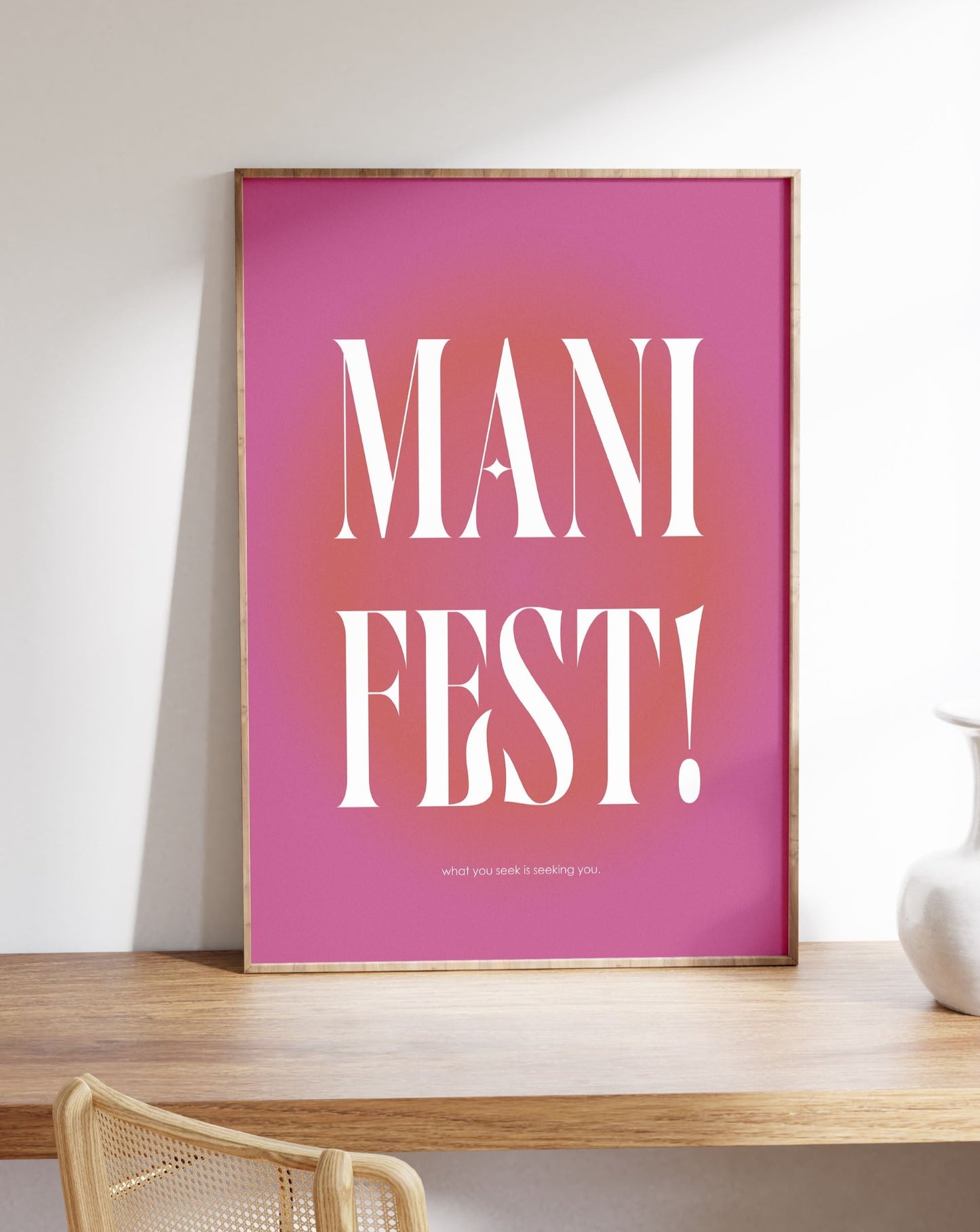 Manifest Pink Aura Poster