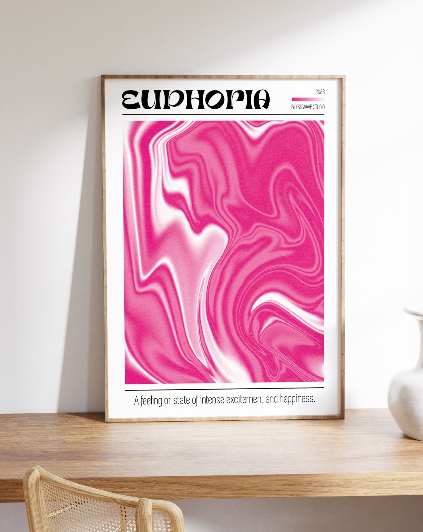 Euphoria Aura Pink Poster