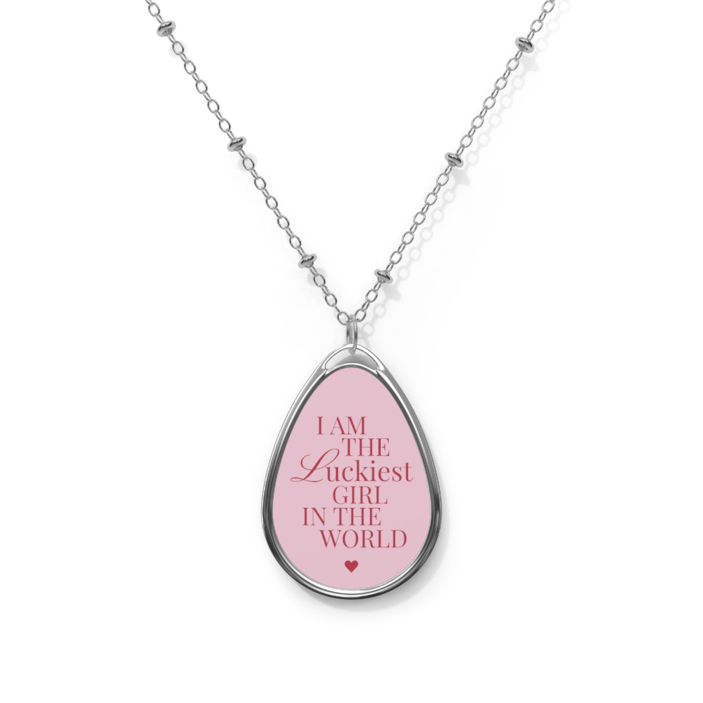 Luckiest Girl Affirmation Necklace