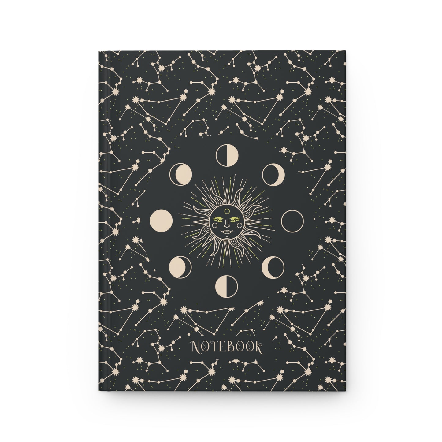 Celestial Sun & Moon Phases Hardcover Journal