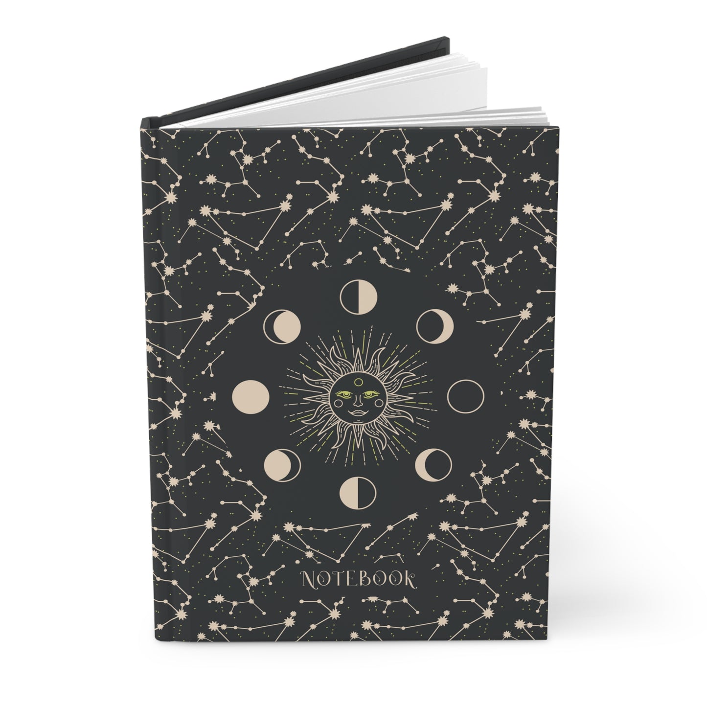 Celestial Sun & Moon Phases Hardcover Journal