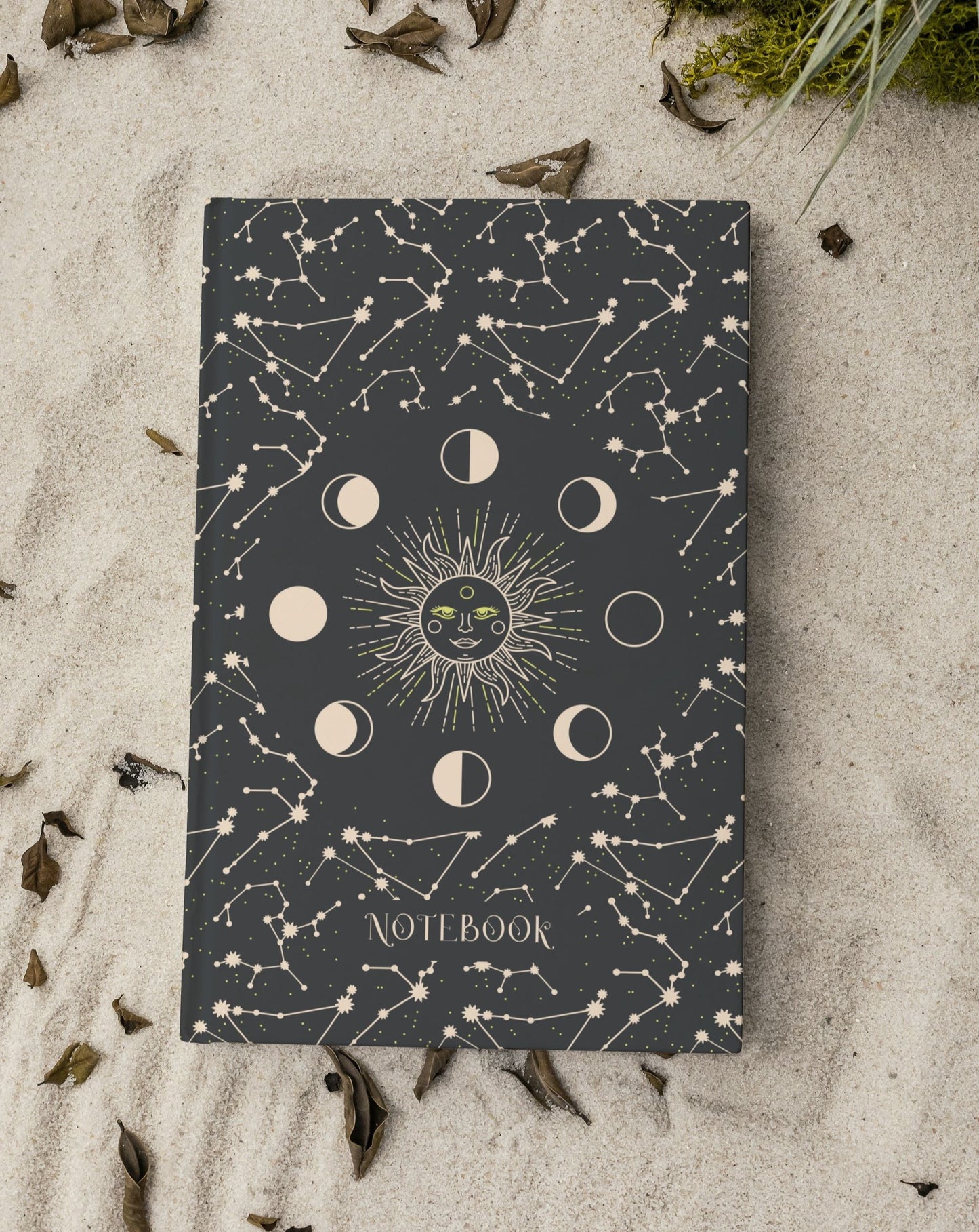 Celestial Sun & Moon Phases Hardcover Journal