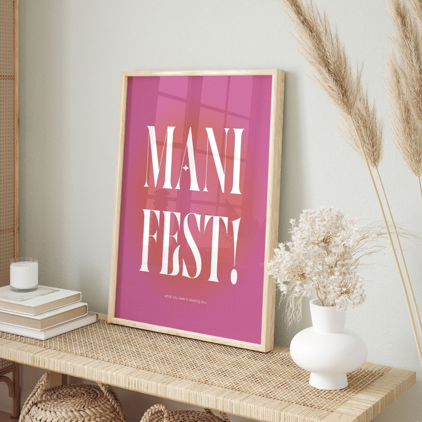 Manifest Pink Aura Poster