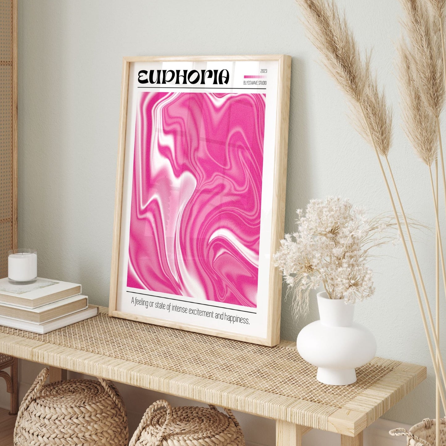 Euphoria Aura Pink Poster