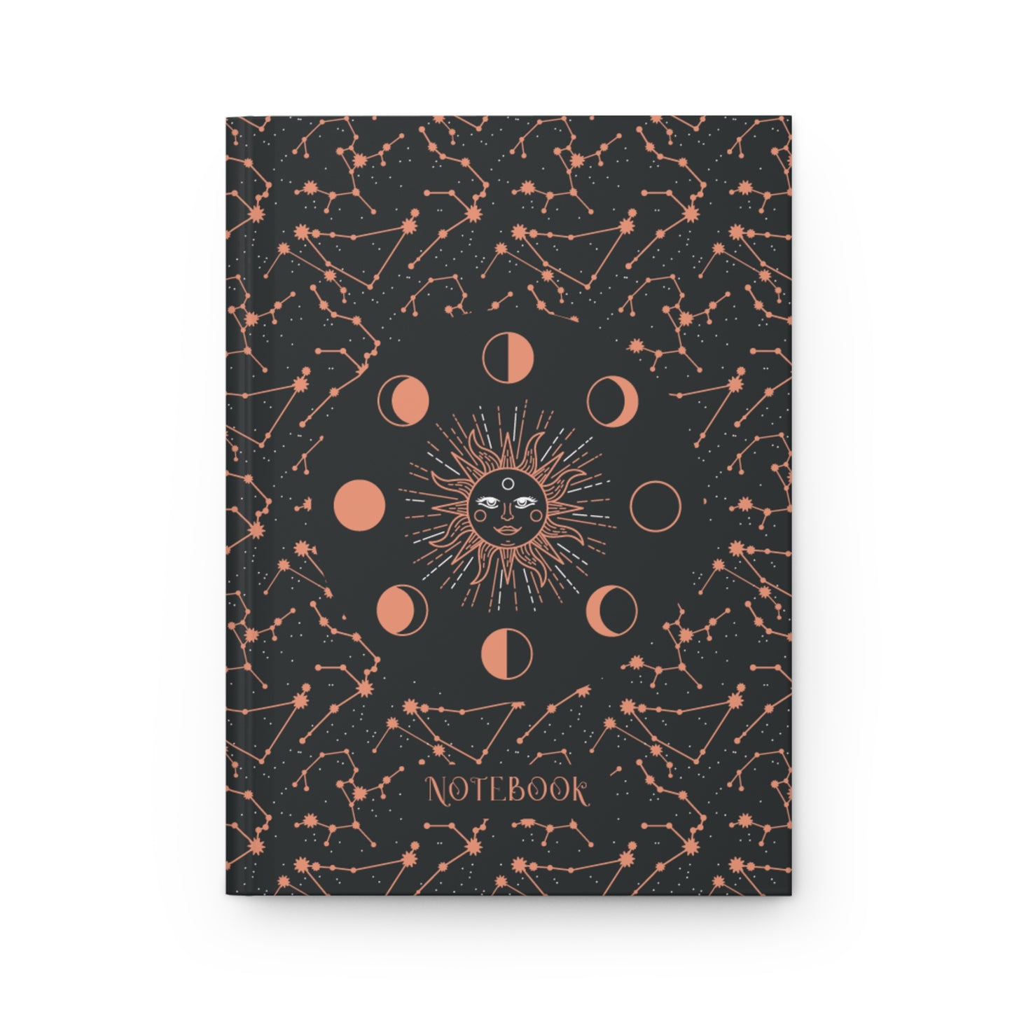 Celestial Sun & Moon Phases Hardcover Journal