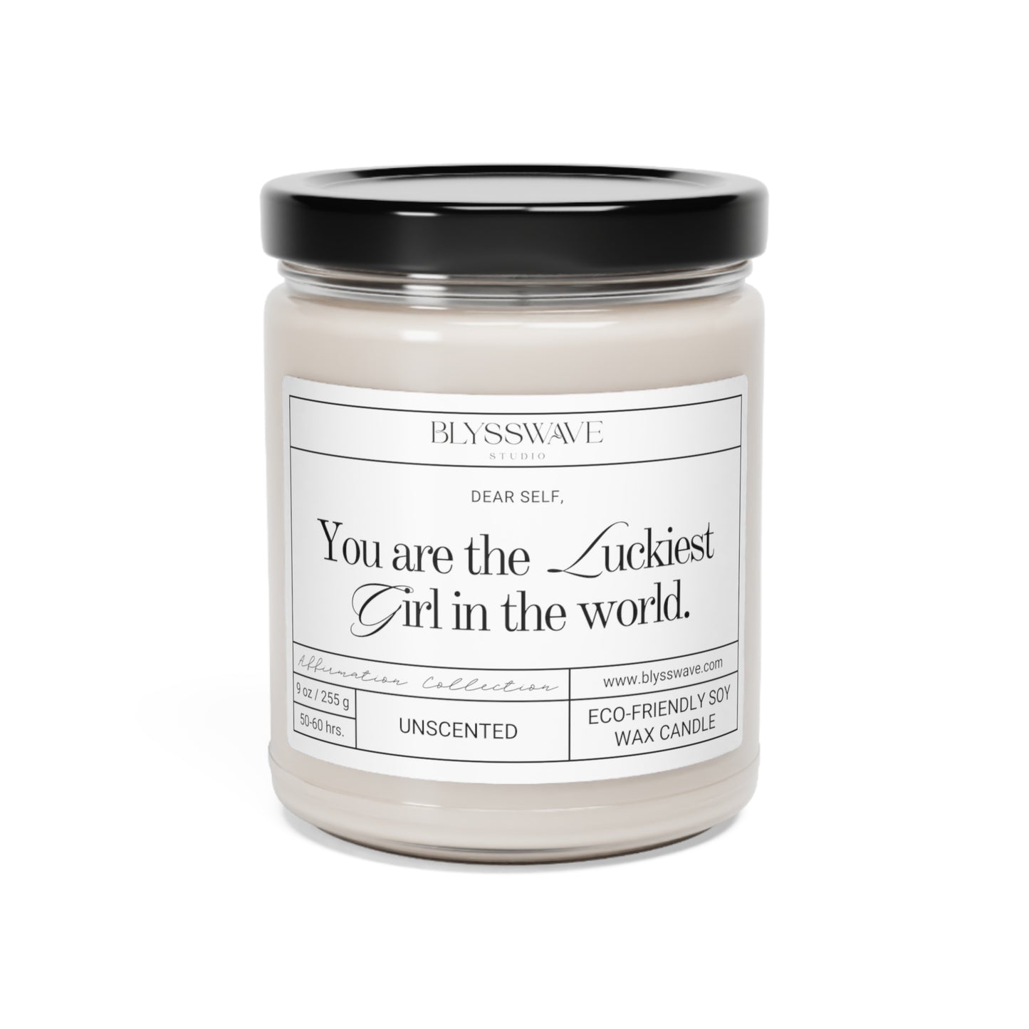 Luckiest Girl In The World | Scented Soy Candle