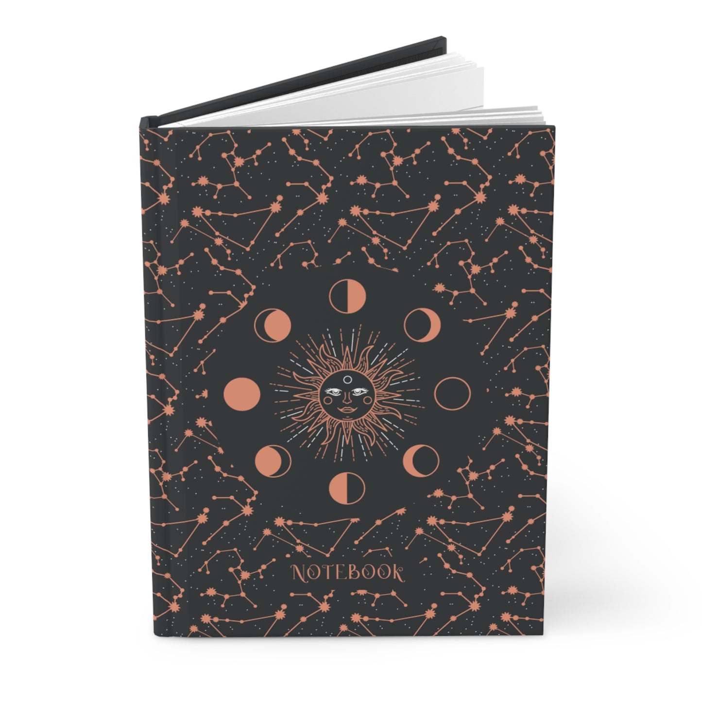 Celestial Sun & Moon Phases Hardcover Journal