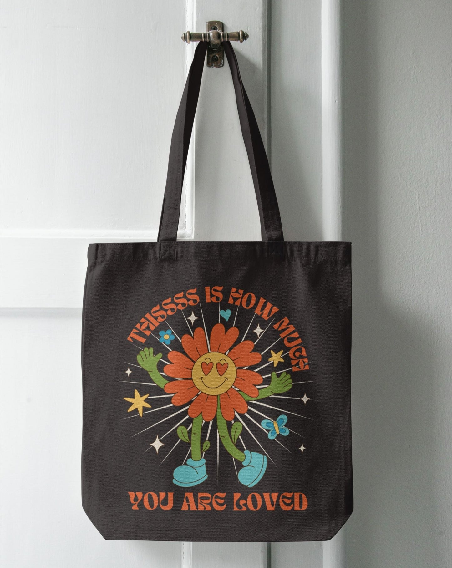 This Is How Much You're Loved | Cotton Canvas Tote Bag