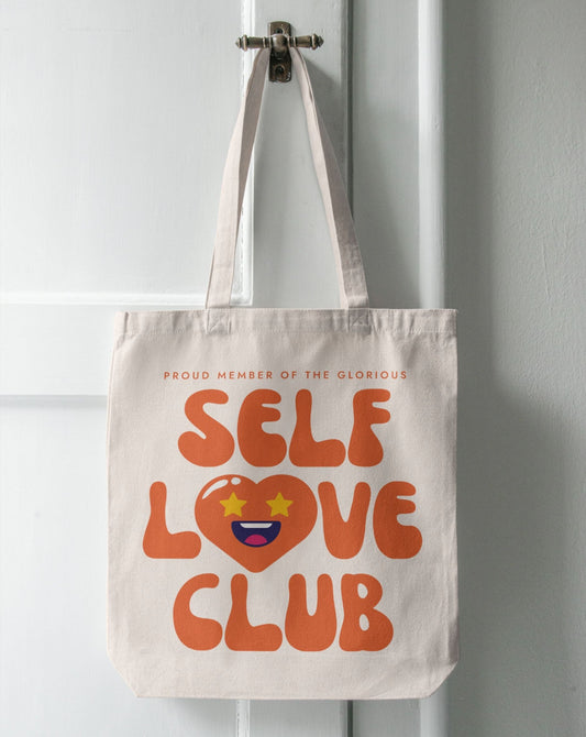 Self Love Club | Cotton Canvas Tote Bag