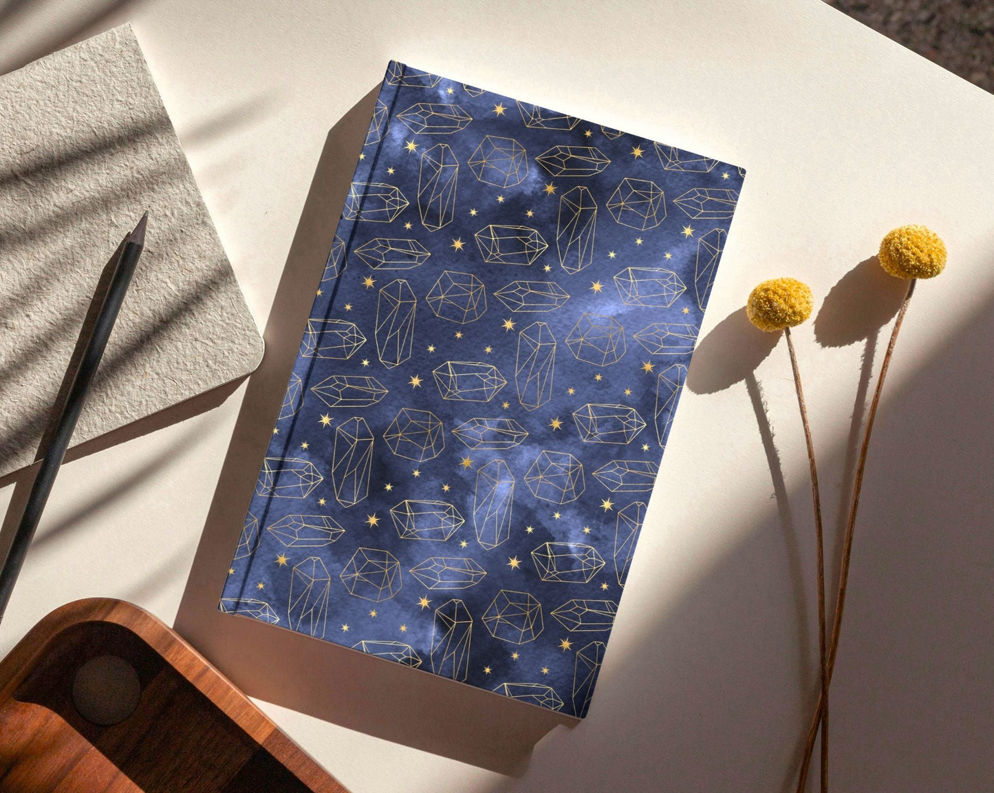 Stars & Crystals Hardcover Journal