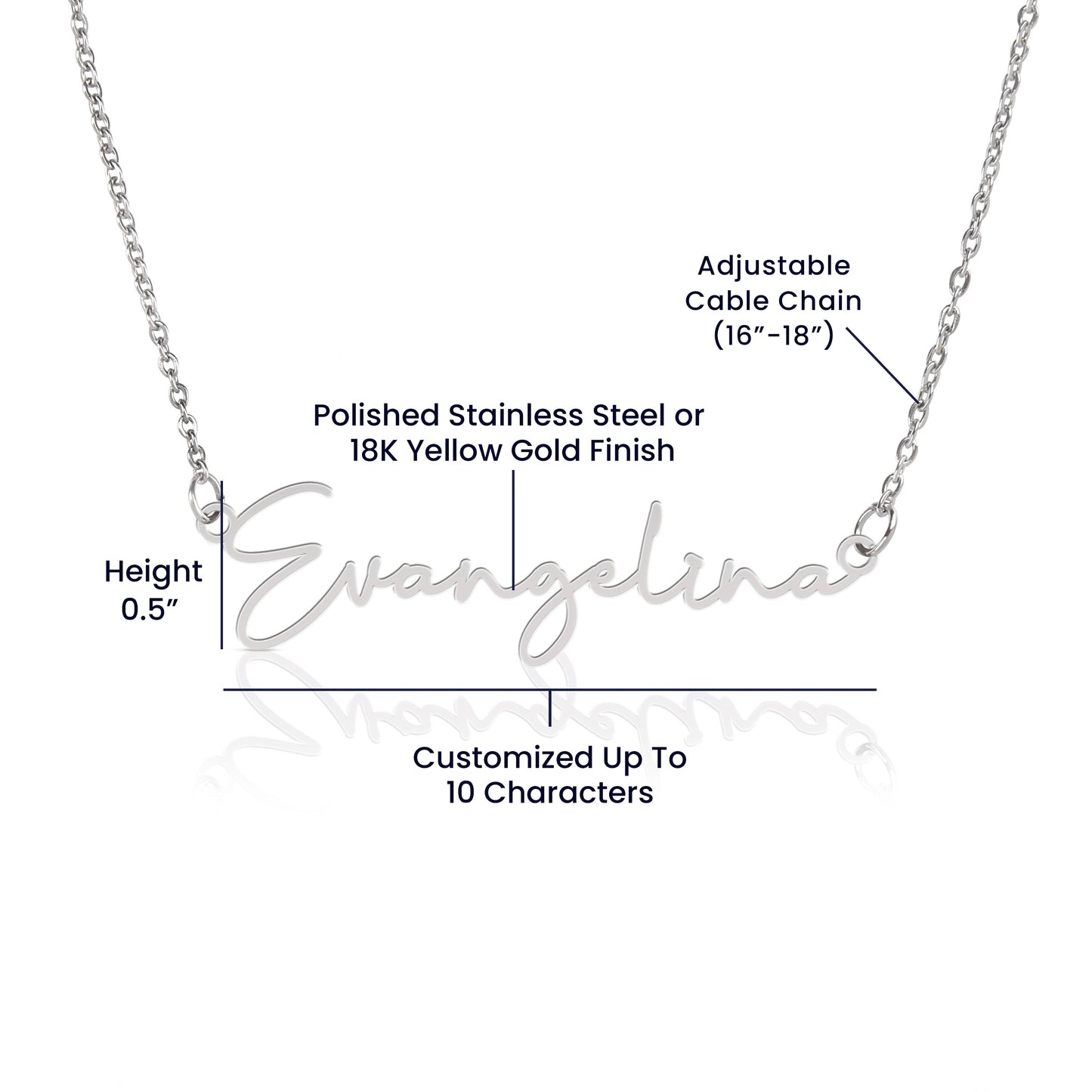 Personalized Word / Name Dainty Necklace