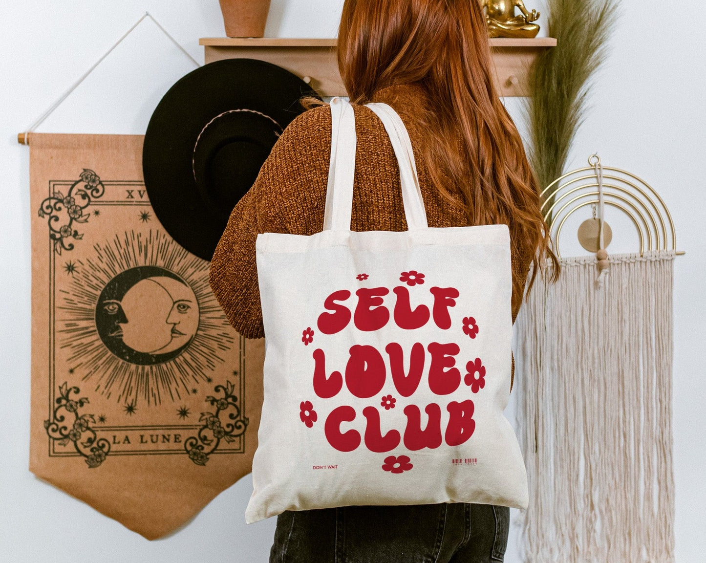 Self Love Club | Cotton Canvas Tote Bag