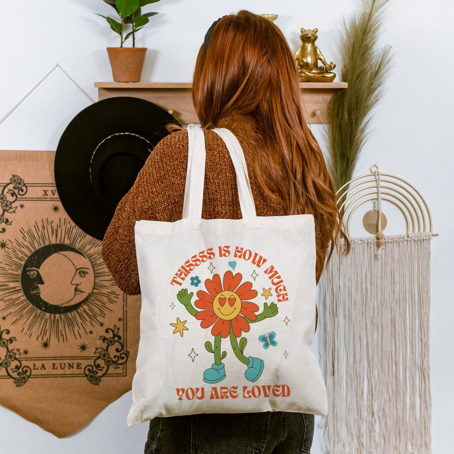 This Is How Much You're Loved | Cotton Canvas Tote Bag