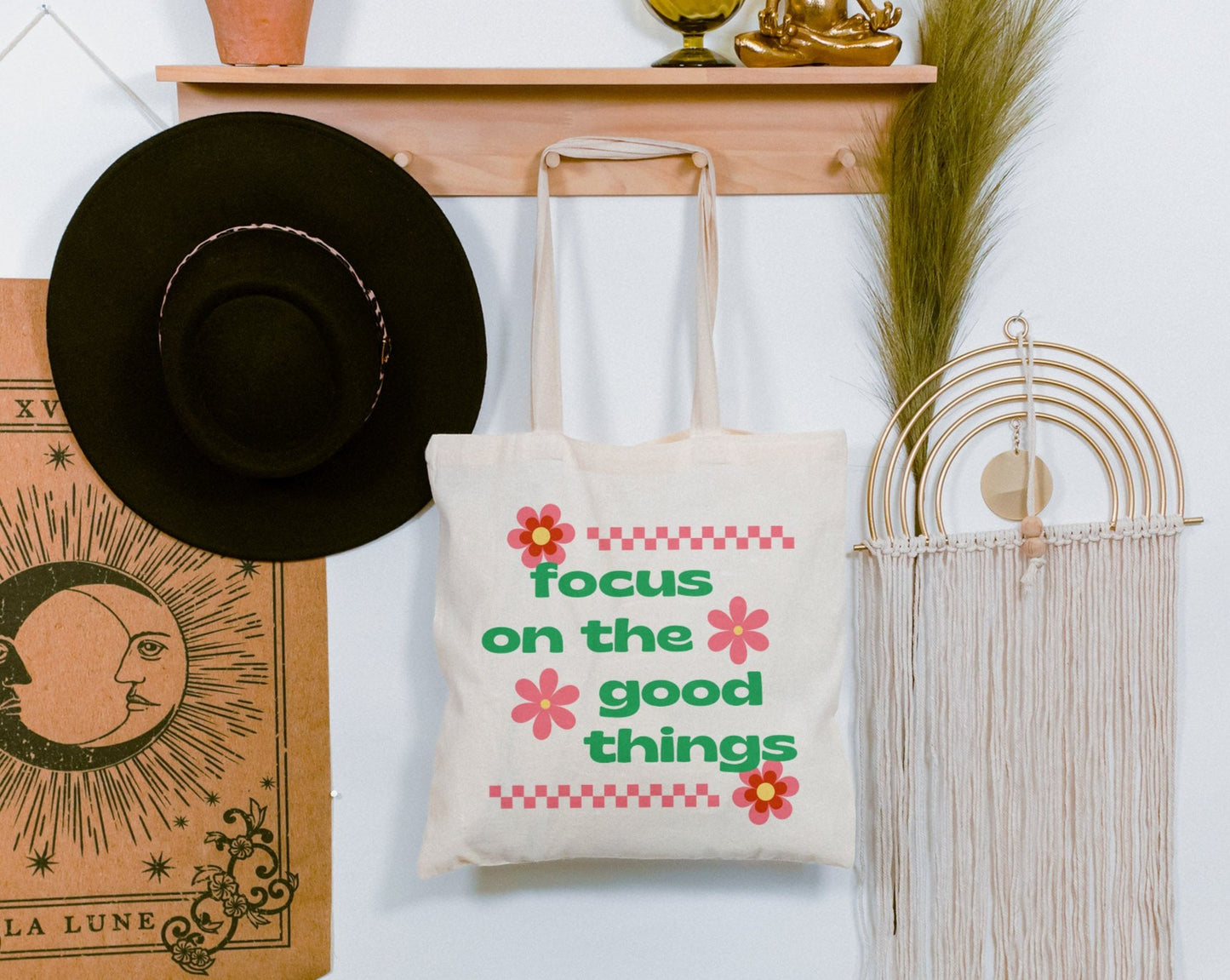 Focus On The Good Things | Cotton Canvas Tote Bag