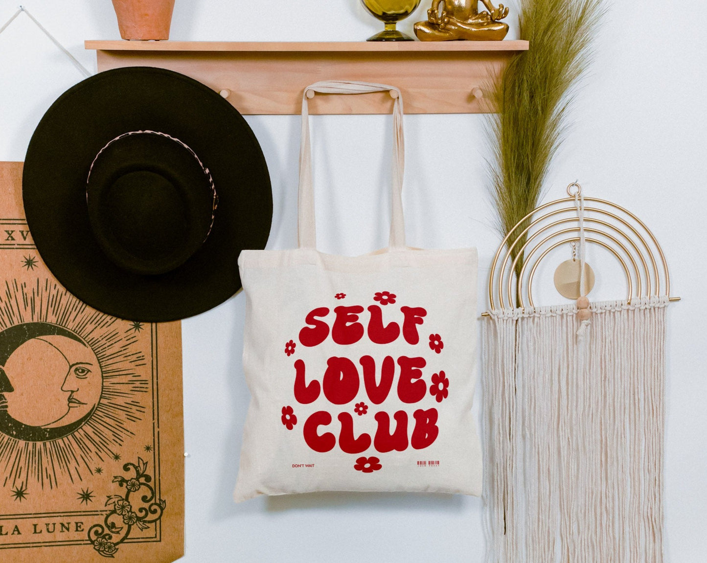 Self Love Club | Cotton Canvas Tote Bag