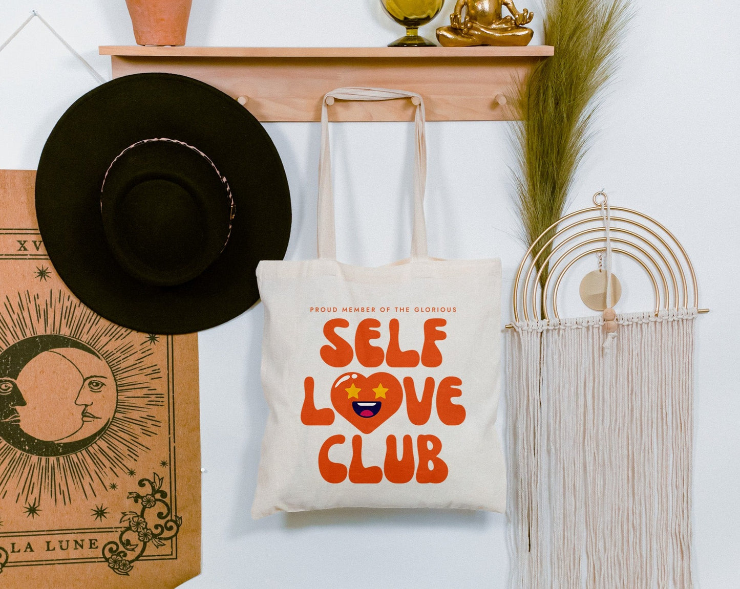 Self Love Club | Cotton Canvas Tote Bag