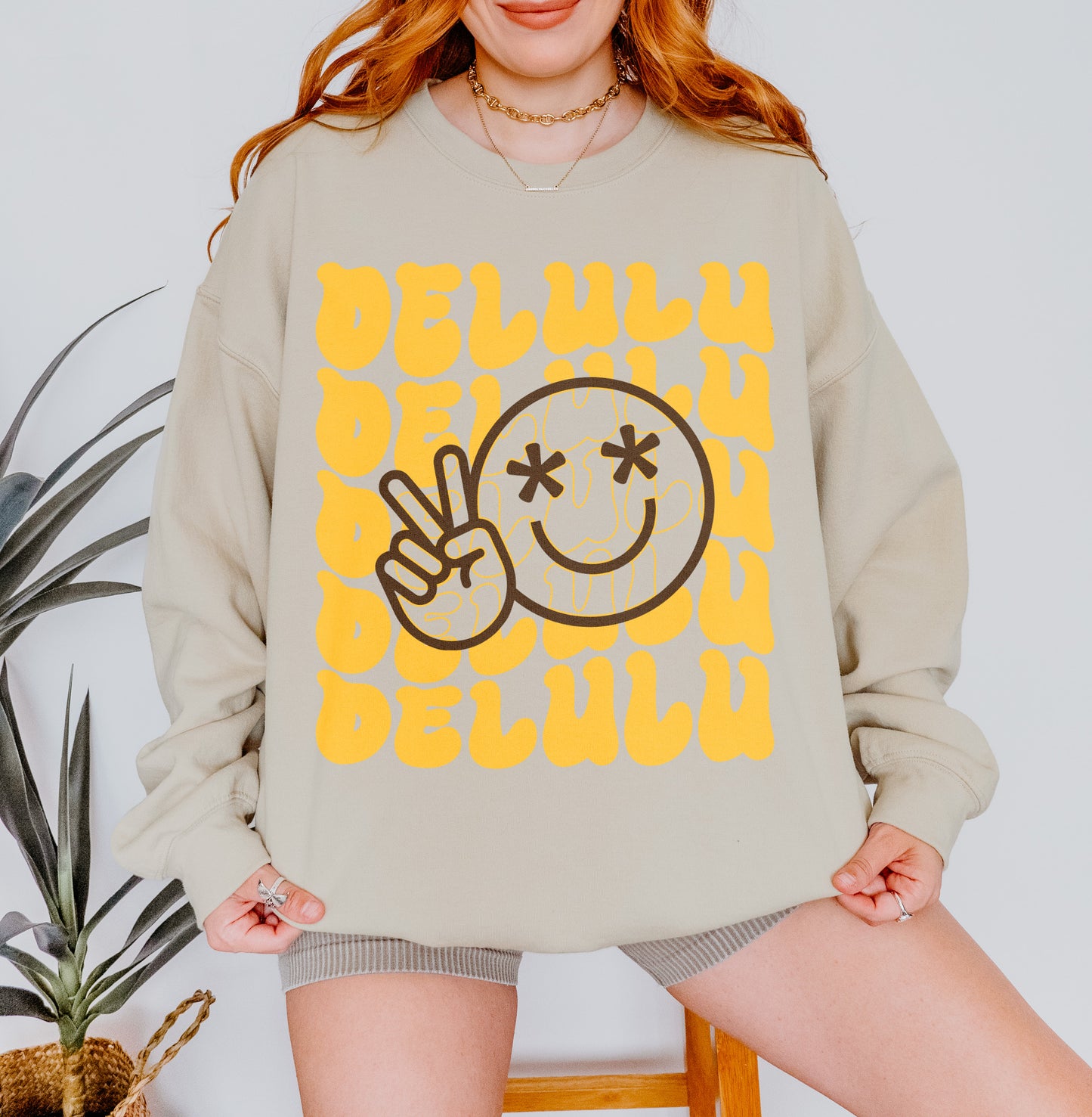 Delulu - Peace Out | Unisex Sweatshirt