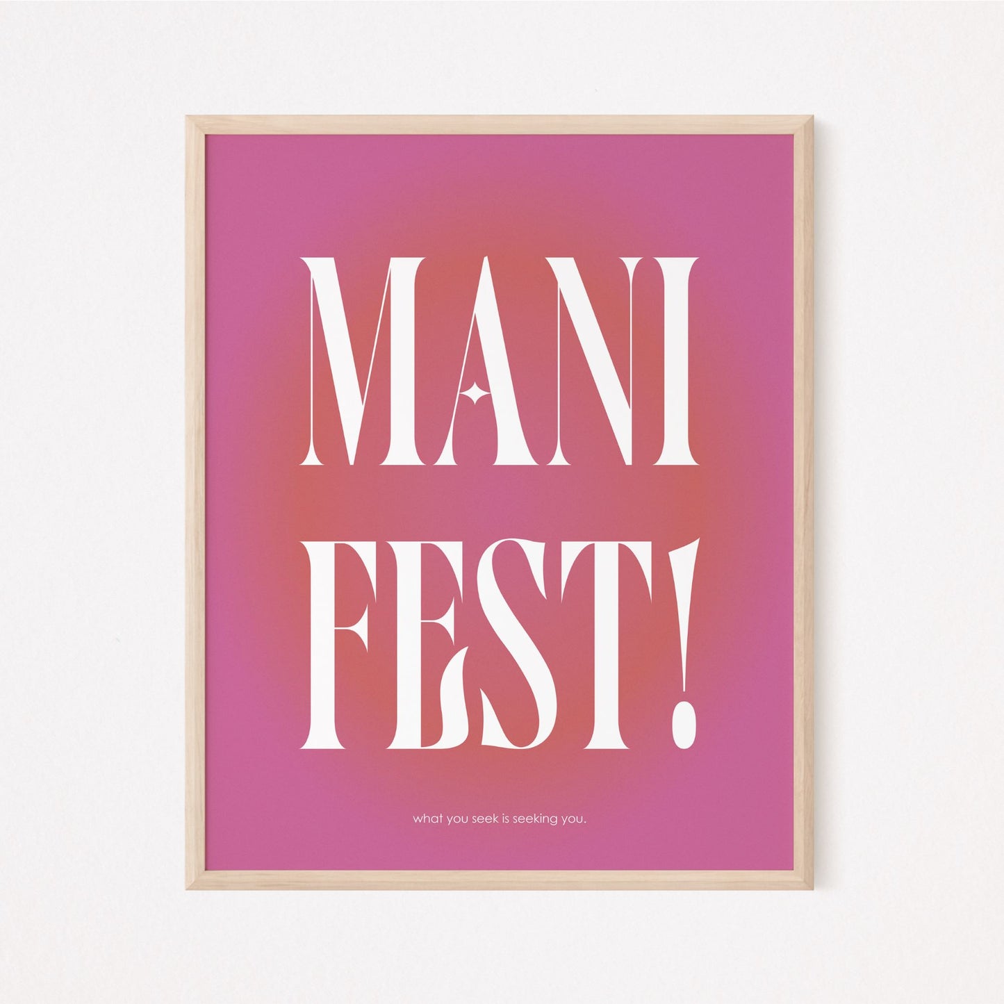 Manifest Pink Aura Poster