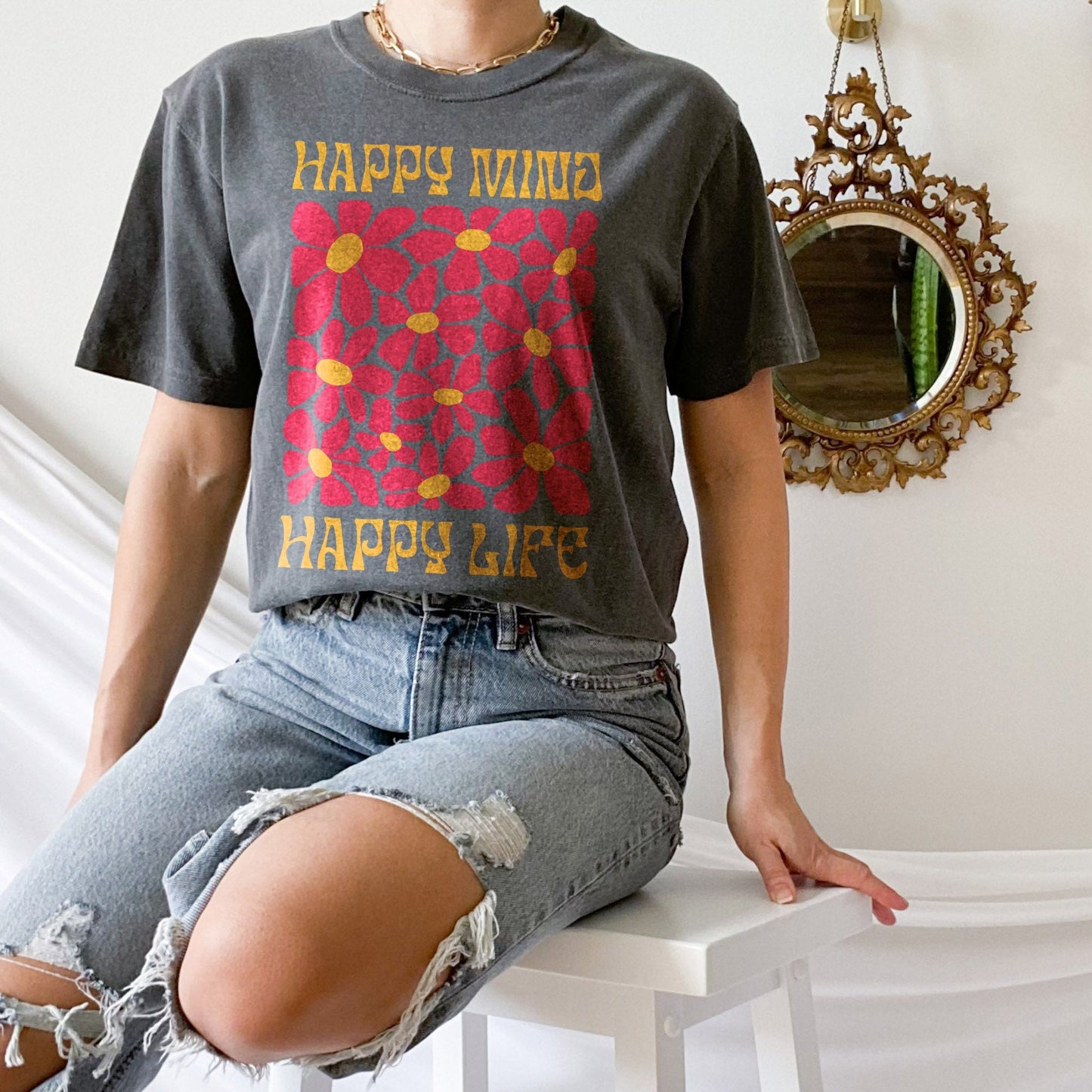 Happy Mind Happy Life | Unisex T-shirt