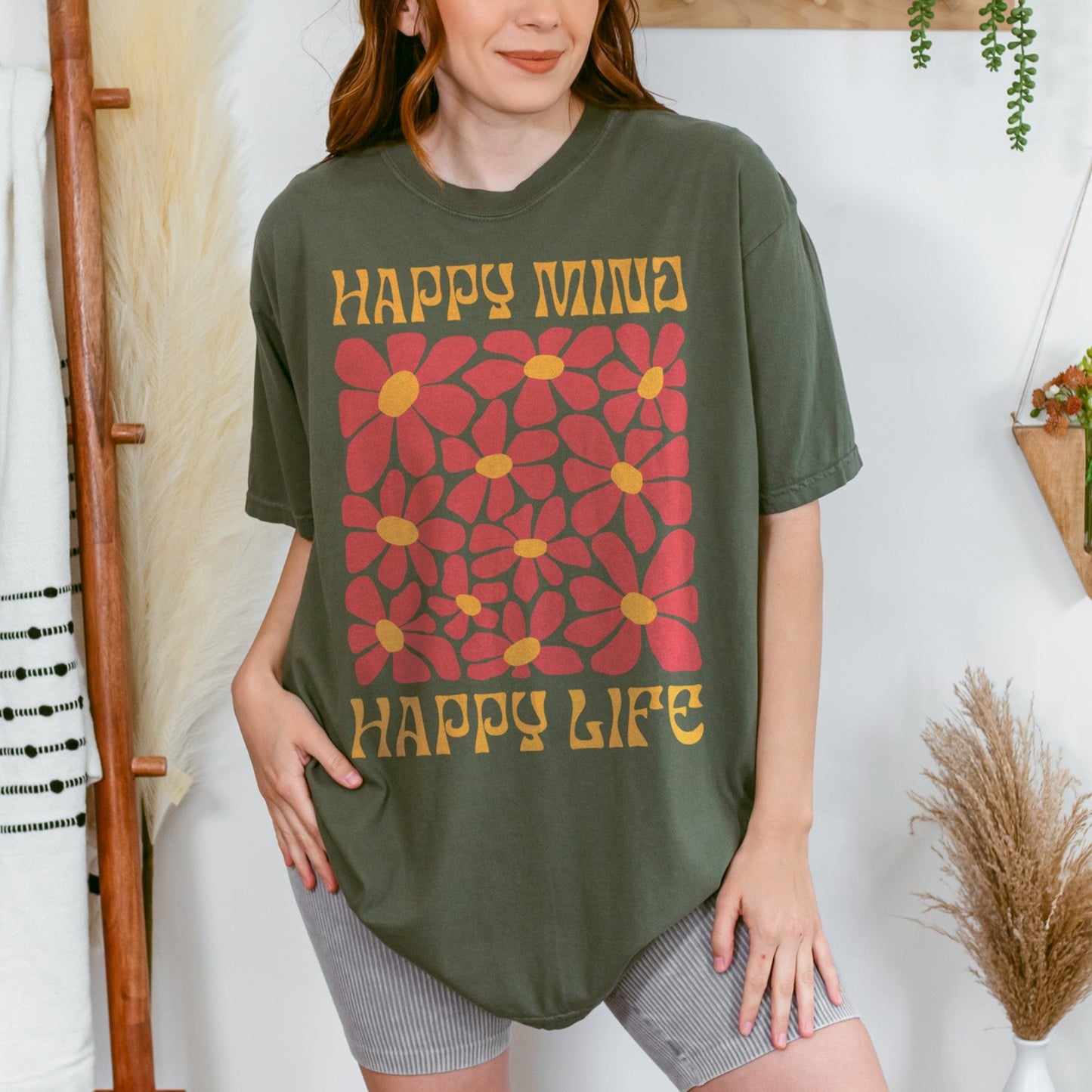 Happy Mind Happy Life | Unisex T-shirt